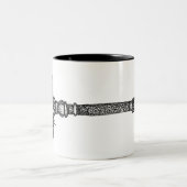 Skelettschlüssel Zweifarbige Tasse (Mittel)