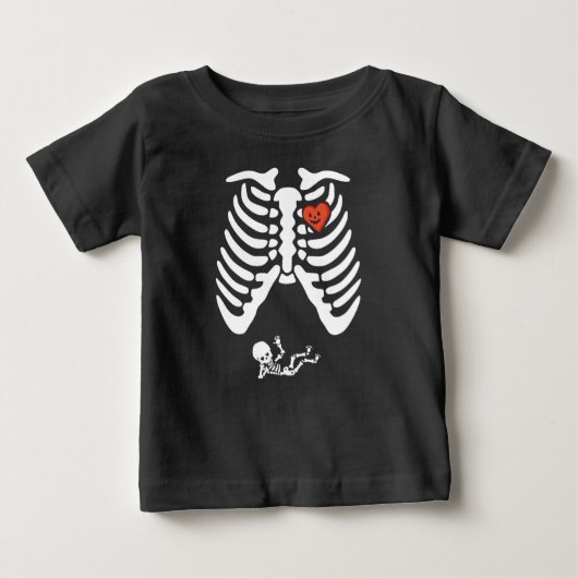 Skelettschwangerschaft Baby T-shirt (Vorderseite)