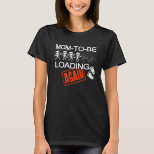 Skelettschwangerschaft zwischen der Mutter, die si T-Shirt