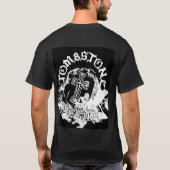 Skelettschwarzes T-Shirt (Rückseite)