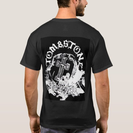 Skelettschwarzes T-Shirt (Rückseite)