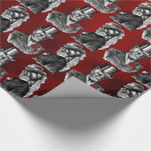 Skelettskulls Hochzeiten "Til Death Do us Part" Geschenkpapier (Ecke)