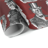 Skelettskulls Hochzeiten "Til Death Do us Part" Geschenkpapier (Rolleneckpunkt)