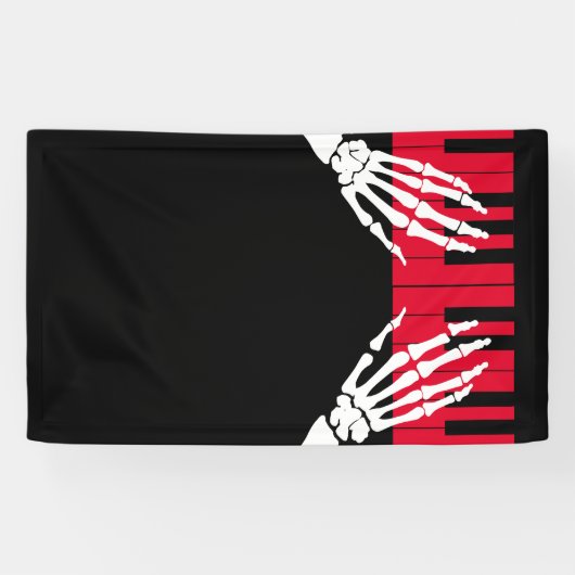 Skelettspiel Piano Banner (Horizontal)