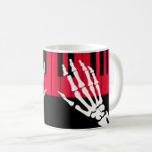 Skelettspiel Piano Kaffeetasse (VorderseiteRechts)