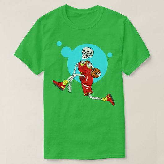 Skelettspiele Basketball T-Shirt (Design vorne)