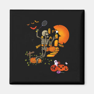 Skelettspielen Badminton Sport Beängstigend Hallow Magnet