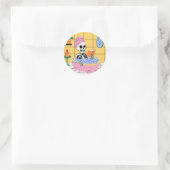 Skelettsticker Runder Aufkleber (Tasche)