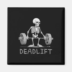 Skelettstollen Halloween Funny Weight Lifting C Magnet