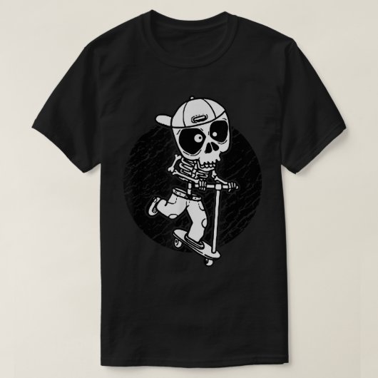 Skelettstunt-Roller-Roller T-Shirt (Design vorne)
