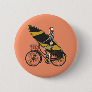 Skelettsurfer mit Surfbrett Button