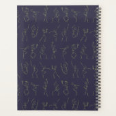 Skeletttanz-Planer - lila Planer (Rückseite)