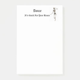 Skeletttanz Post-it Klebezettel