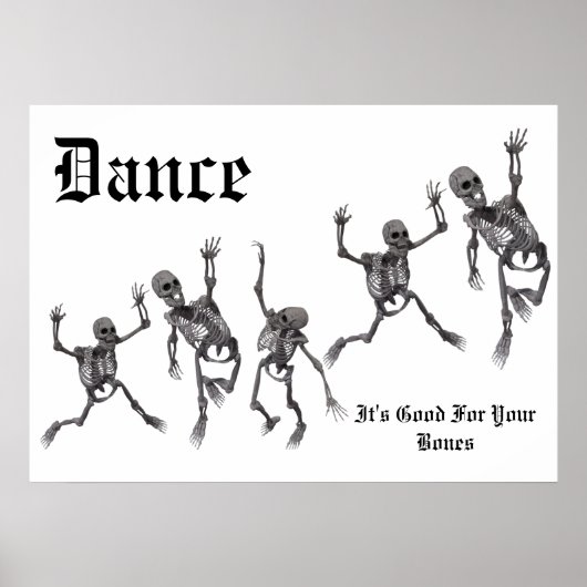 Skeletttanz Poster (Vorne)