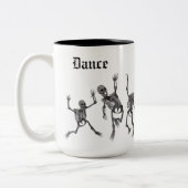 Skeletttanz Zweifarbige Tasse (Links)