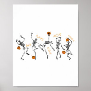 Skeletttanzen Bibel Verse Duftende Knochen Poster