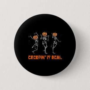 Skeletttanzen, das es echt Halloween Funny pur Button