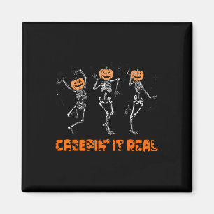 Skeletttanzen, das es echt Halloween Funny pur Magnet