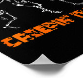 Skeletttanzen, das es echt Halloween Funny pur Poster (Ecke)