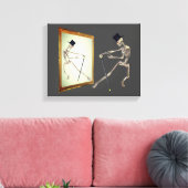 Skeletttanzen in Mirror Leinwanddruck (Insitu (Wohnzimmer))