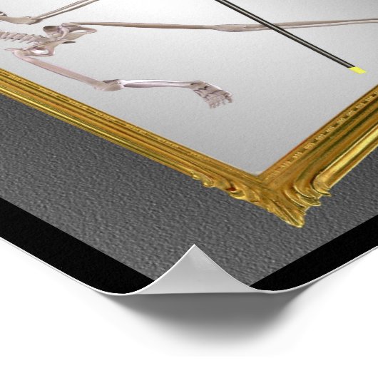 Skeletttanzen in Mirror Poster (Ecke)