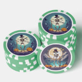 Skeletttanzen unter dem MondHalloween Pokerchips (Stapel)