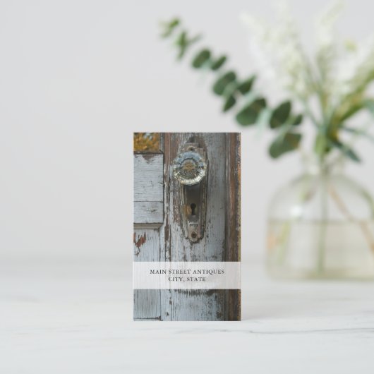 Skeletttasten für Antiquitäten Visitenkarte (Stehend Vorderseite)