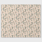 Skeletttasten mit Herz-Muster-Papier Geschenkpapier (Flach)