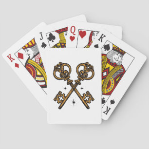 Skeletttasten spielen Karten Spielkarten