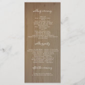 Skeletttasten und Hochzeitsprogramme für Vintage s Programm (Rückseite)