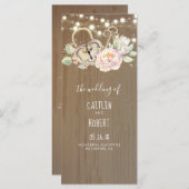 Skeletttasten und Hochzeitsprogramme für Vintage s Programm (Vorne/Hinten)