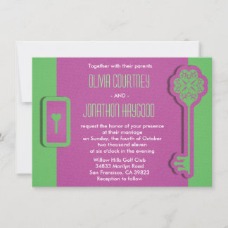 Skeletttasten und Schleusenhochzeiten Einladung