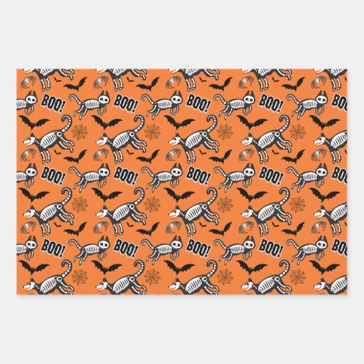 Skeletttiere Geschenkpapier Set (Vorderseite 2)
