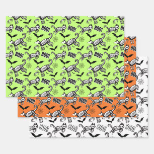 Skeletttiere Geschenkpapier Set