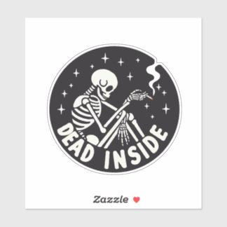 Skeletttod im Inneren Aufkleber