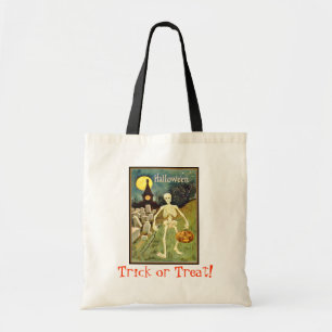 Skeletttrick oder Treat Halloween-Bag Tragetasche