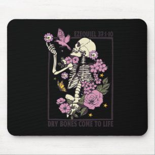 Skeletttrockene Knochen kommen Christliches Hallow Mousepad