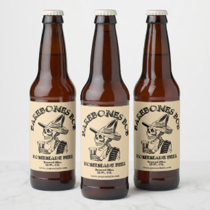 Skelettvorlage trinken bierflaschenetikett