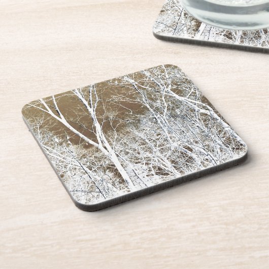 Skelettwald Getränkeuntersetzer (Linke Seite)