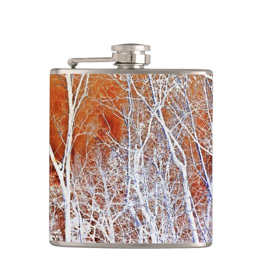 Skelettwald II Flachmann (Vorderseite)