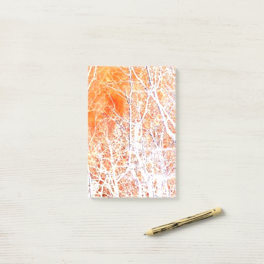 Skelettwald II Post-it Klebezettel (Auf Schreibtisch)