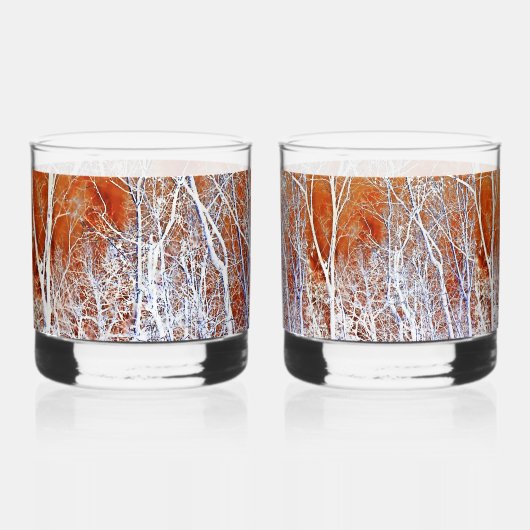 Skelettwald II Whiskyglas (Vorderseite)