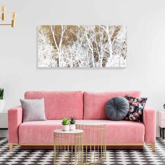 Skelettwald Leinwanddruck (Insitu (Wohnzimmer))
