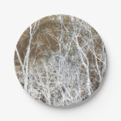 Skelettwald Pappteller (Vorderseite)