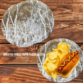 Skelettwald Pappteller