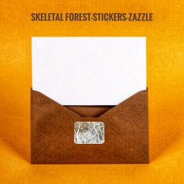 Skelettwald Quadratischer Aufkleber