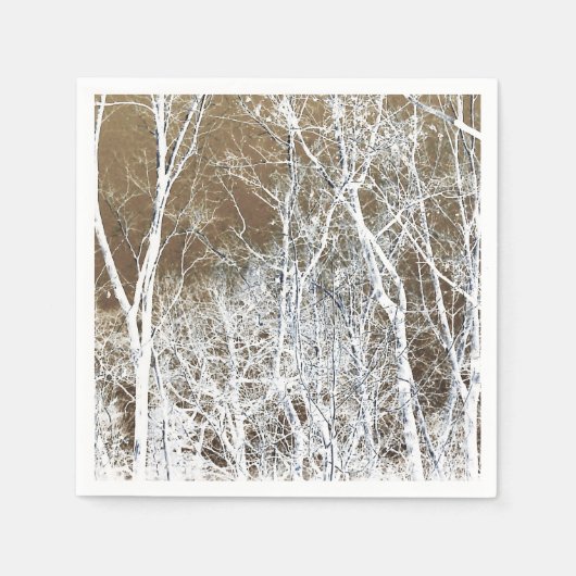 Skelettwald Serviette (Vorderseite)