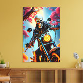 Skelettwandern durch die Feuerhöhle Leinwanddruck (Insitu (Wohnzimmer))