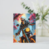 Skelettwandern durch die Feuerhöhle Postkarte (Stehend Vorderseite)