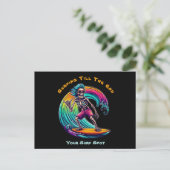 Skelettwandern Postkarte (Stehend Vorderseite)